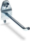 Triton Products Single Rod Pegboard Hooks, 2 1/2 Inch, Silver