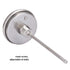Measureman Fully Stainless Steel Pot, Kettle with Bimetal Dial Thermometer, 3" Dial, 0-250 deg F, Adjustable, 1/2" NPT