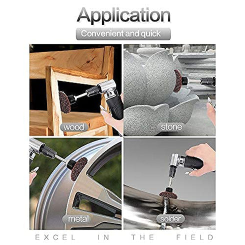 NYXCL 30Pcs 2inch Nylon Quick Change Sanding Discs Set with 1/4" Holders for Rust Paint Removal