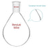 StonyLab Borosilicate Glass 500mL Heavy Wall Recovery Flask with 24/40 Outer Joint