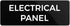 Electrical Panel Sign, Durable ABS Plastic with Full Adhesive Backing, 2x6" Sign for Door or Wall