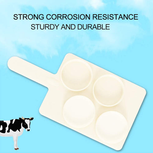 Milk Sampling Tray, HLMP47B ABS Milk Collection Sampling Tray Cattle Farm Laboratory Mastitis Test Board Animal Husbandry Supplies for Cattle Sheep Livestock, 11.02x5.51x0.59inch