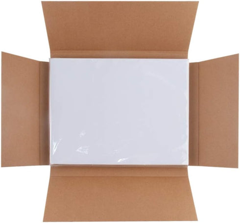 L LIKED 8.5" x 11" Full Sheet Label Sticker Paper, White, Matte, for Laser & Inkjet Printers (100 Sheets)
