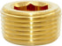Joywayus Pack of 5 Brass Hex Counter Sunk Plug 3/4" NPT Male Pipe Fitting Set for Closing Pipe End