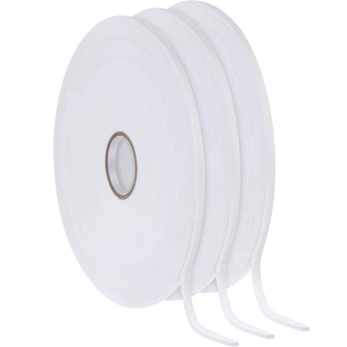 3 Rolls Double Sided Foam Tape, PE Foam Adhesive Tape, 1/4 Inch Wide by 32.8 Feet Long Each Roll