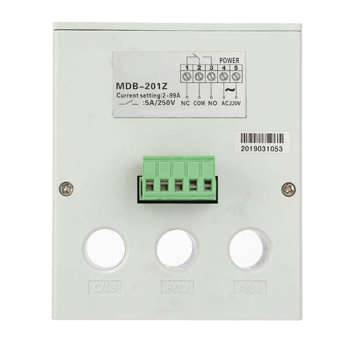 MDB-201Z Motor Relay, Digital Electric Motor Protector with Three Reset Mode, Overload Phase Loss Protector