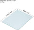 4.5 3.5 Inch 10 Pack PATIKIL x Welding Protection Lens, Transparent Protective Replacement Round Angle for Solar, Clear