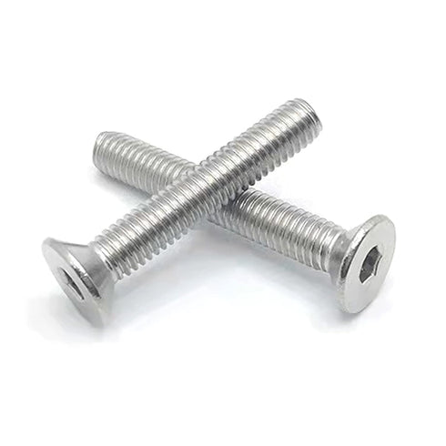 M10-1.5 x 55mm Flat Head Socket Cap Screws, Stainless Steel 18-8 (304), 5 Pcs Machine Screws Inner Hex Screw Fasteners