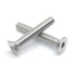 M10-1.5 x 55mm Flat Head Socket Cap Screws, Stainless Steel 18-8 (304), 5 Pcs Machine Screws Inner Hex Screw Fasteners