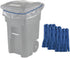 95-96 Pack 6 Rubber Bands Gallon Trash Cans - Garbage Bag Holder - Heavy Duty