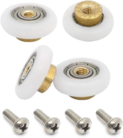 4X Replacement Shower Door Rollers/Runners/Wheels 19mm Diameter by Linwnil
