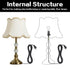 Asjeumt 12 Set E26 Lamp Rewire Kit Lamp Socket Replacement Kits Foot Matching Cord Plug with All Essential Hardware