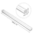 uxcell Clear Acrylic Rod Square Shape PMMA Bar, 0.6" x 0.6" x 10", 2 Pcs