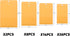 Frienda 4 Sizes Clasp Envelopes, Kraft Paper Catalog Clasp Envelope for Filing, 50 Pieces