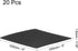 uxcell 20pcs Rubber Padding Sheets 1/16 Inch Thick x 4 Inch Long Square Neoprene Foam Sheet Non-Slip Anti Vibration Pads, Anti-Skid Noise