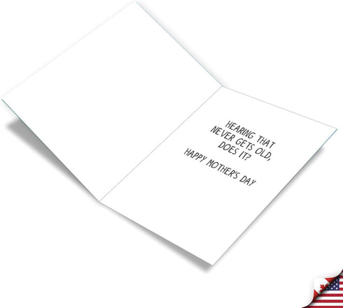 NobleWorks Big Funny Mother's Day Card (8.5 x 11 Inch) - Jumbo Cartoon Notecard for Moms