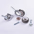 2 Inch Rubber Caster Wheel Set of 4 with 5/16" x 1-1/2" Stem for Furniture Crib Trolley Dining Car