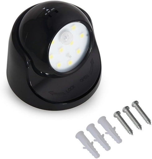 Superdream 360 Closet Battery Powered Motion Sensor Light Detector Stick-On Wall Sconces Indoor Outdoor Security Night
