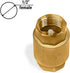 One Way Check Valve 1/2" Female Backflow Preventer, Check Valve for Repair NPT Female Thread Brass Float Reinforced - 0,5 inch Float Brass For Plumbing Water Boiler Heating System by Metalandbrassco