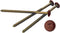 Ekena Millwork 3" Painted Screws for Builders Edge Vinyl Shutters, 027 - Burgundy Red