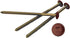 Ekena Millwork 3" Painted Screws for Builders Edge Vinyl Shutters, 027 - Burgundy Red