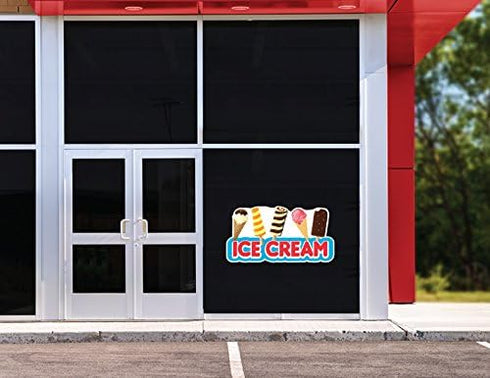 ICE Cream Concession Decal Sign 16" for Cart Trailer Stand Sticker Equipment