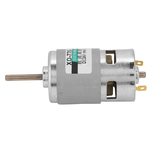 775 DC Motor, 24V/20000RPM, 80W High Speed Low Noise Motor with Extension Shaft