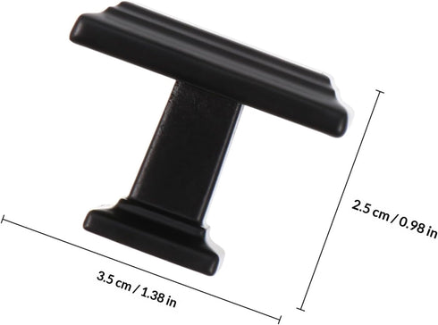 4pcs Ciieeo Zinc Alloy Solid Single Hole Cabinet Drawer Handles, Multipurpose Door and Furniture Knobs for Wardrobe