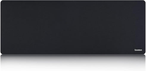 Senetem XXL Large Mouse Pad, Extended Thin Gaming Mousepad, Non-Slip Rubber Base Keyboard Mat, Big Black Computer Desk