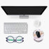 Ergonomic Design Mouse Pad with Wrist Rest Support, Cute SOFE Cloth, Non-Slip PU Base Mouse Mat for Gaming & Working