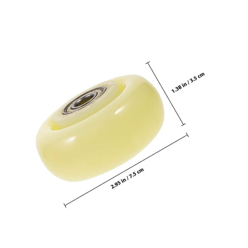 3-inch PRETYZOOM Heavy Duty Nylon Silent Cart Caster Wheel with Ball Bearing, Wear-Resistant Industrial Pulley