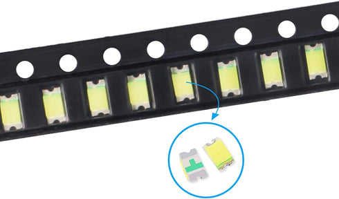 Coliao 200pcs 1206 (3.2mm 1.6mm 3V 20mA 270-320MCD) Bulb White SMD LED Diode Lights Chips x DC Super Bright Lighting