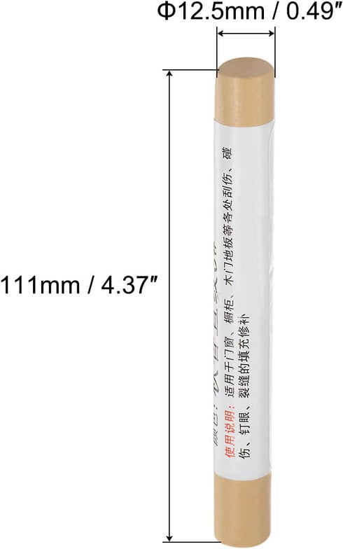 uxcell Wood Wax Filler Stick, Light Sandy Brown Furniture Crayons for Wooden Repair, Touch Up Wax Paint Pens