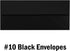 Hamilco Black Business Mailing Envelopes #10, 100 Pack 4 1/8 x 9 1/2"