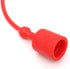 Hydraulic Coupler Dust Cap Plug Set 3/4 ISO-B, CEKER Male Female Quick Connects Fittings, Red Cap with Retention Ring,