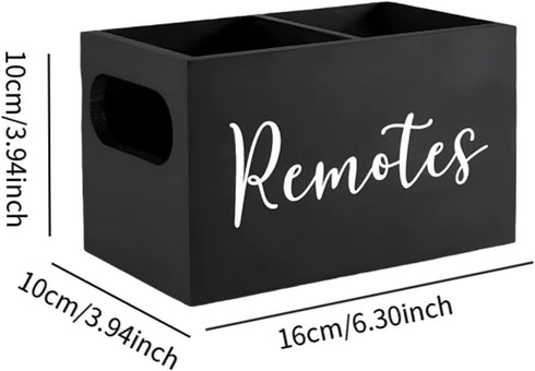 Fenteer Retro Wooden Remote Organizer and Shoe Change Stool for Table Nightstand Couch Office Living Room Kids Bathroom