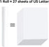 A4 6 Rolls(210mm/8.27"width/7.6m long,1.18") better,1 roll-27 NYEAR Thermal Paper for portable printer,Quick-dry
