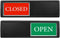 Open Closed Sign for Business Door, Privacy Slide Door Sign Indicator for Storefront, Restroom, Office, Restaurants