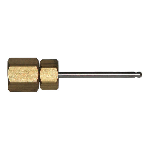 Winters STP003 Brass Gauge Adaptor, 2-3/4 OAL x 1-3/4" x 1/8" Probe