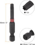 T25 Impact Rated Torx Bit 1/4" Hex Shank 2" Length Magnetic Security Star Screwdriver Power Tool by HARFINGTON