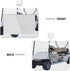 Loklneyk Let's Roll Golf Cart Abs Hard Vertical Plastic Card Sleeve with Transparent Window, Suitable for Id Card