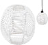 BENECREAT Small Boho Shades Replacement, White Paper Cord Lampshade Woven Pendant Light
