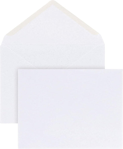 Office Depot Invitation Envelopes, Pack Of 100, White, 4 3/8in. x 5 3/4in., 12033