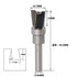 1/4" Shank Dovetail Router Bit, 10 Degree Wood Milling Cutter Tool for Furniture Building Cabinet Making