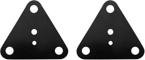 JCBIZ 2PCS Triangular Plate Reinforced Flat Corner Bracket Furniture Fixing Angle Iron Repair