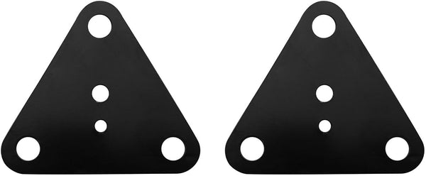 JCBIZ 2PCS Triangular Plate Reinforced Flat Corner Bracket Furniture Fixing Angle Iron Repair