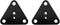 JCBIZ 2PCS Triangular Plate Reinforced Flat Corner Bracket Furniture Fixing Angle Iron Repair