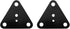 JCBIZ 2PCS Triangular Plate Reinforced Flat Corner Bracket Furniture Fixing Angle Iron Repair