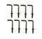7/8" Antique Brass Ceiling Hooks, Vintage Bronze 7 Shape Right Angle Medal Hooks (40 Pack), 7/8 Inch L Shape Screw Hooks