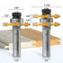 FivePears Tongue and Groove Router Bit Set, 1/2" Shank, T Shape Wood Milling Cutter (2pcs)